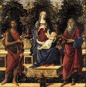 Sandro Botticelli The Virgin and Child Enthroned Spain oil painting artist